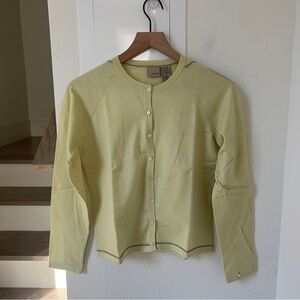 Easel Cardigan & Tank Top Set in Yellow